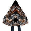 Personalised Aotearoa Niho Taniwha Motif Cloak Gold Style - Aussie Hoodie