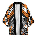 Personalised Aotearoa Niho Taniwha Motif Kimono Gold Style - Aussie Hoodie