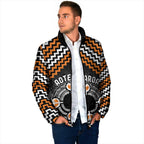 Personalised Aotearoa Niho Taniwha Motif Padded Jacket Gold Style - Aussie Hoodie