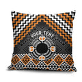 Personalised Aotearoa Niho Taniwha Motif Pillow Cover Gold Style - Aussie Hoodie
