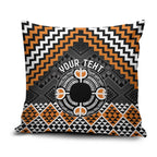 Personalised Aotearoa Niho Taniwha Motif Pillow Cover Gold Style - Aussie Hoodie