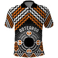 Personalised Aotearoa Niho Taniwha Motif Polo Shirt Gold Style