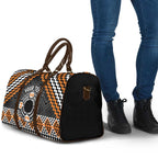 Personalised Aotearoa Niho Taniwha Motif Travel Bag Gold Style - Aussie Hoodie