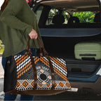 Personalised Aotearoa Niho Taniwha Motif Travel Bag Gold Style - Aussie Hoodie