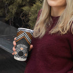 Personalised Aotearoa Niho Taniwha Motif Tumbler Cup Gold Style