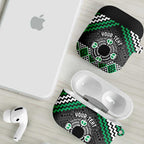 Personalised Aotearoa Niho Taniwha Motif AirPods Case Green Style - Aussie Hoodie
