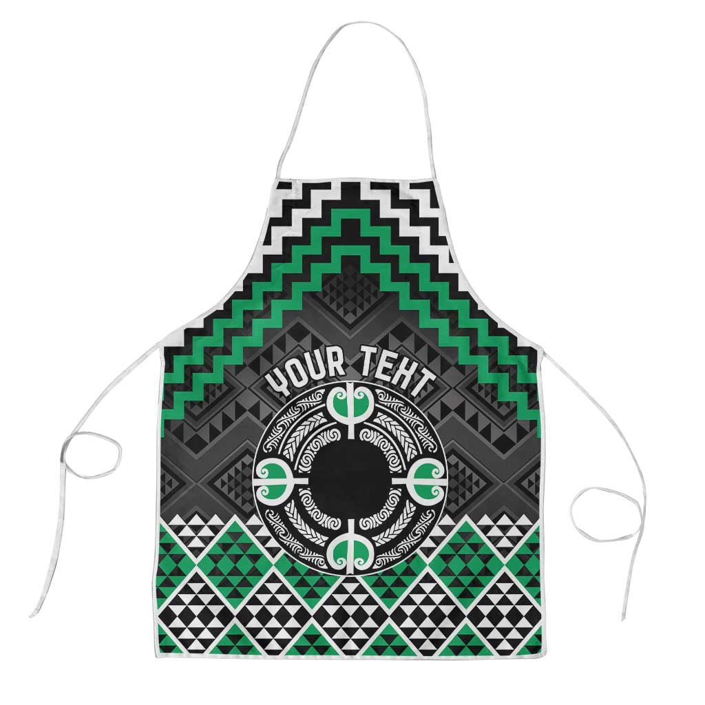 Personalised Aotearoa Niho Taniwha Motif Apron Green Style - Aussie Hoodie