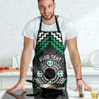 Personalised Aotearoa Niho Taniwha Motif Apron Green Style - Aussie Hoodie
