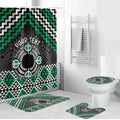 Personalised Aotearoa Niho Taniwha Motif Bathroom Set Green Style - Aussie Hoodie