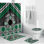 Personalised Aotearoa Niho Taniwha Motif Bathroom Set Green Style - Aussie Hoodie