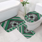 Personalised Aotearoa Niho Taniwha Motif Bathroom Set Green Style - Aussie Hoodie