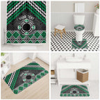 Personalised Aotearoa Niho Taniwha Motif Bathroom Set Green Style - Aussie Hoodie