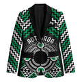 Personalised Aotearoa Niho Taniwha Motif Blazer Green Style - Aussie Hoodie