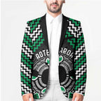 Personalised Aotearoa Niho Taniwha Motif Blazer Green Style - Aussie Hoodie