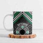 Personalised Aotearoa Niho Taniwha Motif Ceramic Mug Green Style - Aussie Hoodie