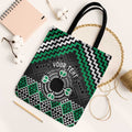 Personalised Aotearoa Niho Taniwha Motif Tote Bag Green Style - Aussie Hoodie
