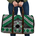 Personalised Aotearoa Niho Taniwha Motif Travel Bag Green Style - Aussie Hoodie