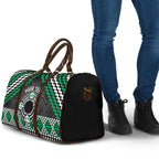Personalised Aotearoa Niho Taniwha Motif Travel Bag Green Style - Aussie Hoodie