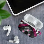 Personalised Aotearoa Niho Taniwha Motif AirPods Case Pink Style - Aussie Hoodie