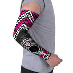 Personalised Aotearoa Niho Taniwha Motif Arm Sleeves Pink Style - Aussie Hoodie