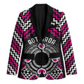 Personalised Aotearoa Niho Taniwha Motif Blazer Pink Style - Aussie Hoodie