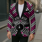 Personalised Aotearoa Niho Taniwha Motif Blazer Pink Style - Aussie Hoodie