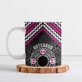 Personalised Aotearoa Niho Taniwha Motif Ceramic Mug Pink Style - Aussie Hoodie