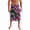 Personalised Aotearoa Niho Taniwha Motif Lavalava Pink Style