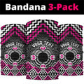 Personalised Aotearoa Niho Taniwha Motif Neck Gaiter Pink Style - Aussie Hoodie