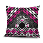 Personalised Aotearoa Niho Taniwha Motif Pillow Cover Pink Style - Aussie Hoodie