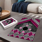 Personalised Aotearoa Niho Taniwha Motif Puzzle Pink Style - Aussie Hoodie