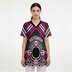 Personalised Aotearoa Niho Taniwha Motif Scrub Top Pink Style - Aussie Hoodie