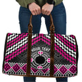 Personalised Aotearoa Niho Taniwha Motif Travel Bag Pink Style - Aussie Hoodie