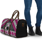 Personalised Aotearoa Niho Taniwha Motif Travel Bag Pink Style - Aussie Hoodie