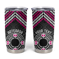 Personalised Aotearoa Niho Taniwha Motif Tumbler Cup Pink Style