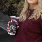 Personalised Aotearoa Niho Taniwha Motif Tumbler Cup Pink Style