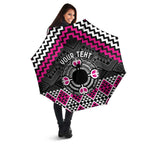 Personalised Aotearoa Niho Taniwha Motif Umbrella Pink Style - Aussie Hoodie