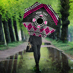 Personalised Aotearoa Niho Taniwha Motif Umbrella Pink Style - Aussie Hoodie