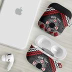 Personalised Aotearoa Niho Taniwha Motif AirPods Case Red Style - Aussie Hoodie