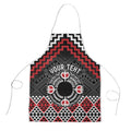 Personalised Aotearoa Niho Taniwha Motif Apron Red Style - Aussie Hoodie