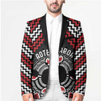 Personalised Aotearoa Niho Taniwha Motif Blazer Red Style - Aussie Hoodie