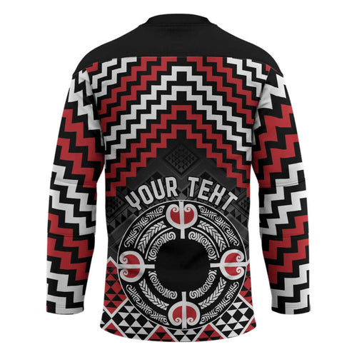 Personalised Aotearoa Niho Taniwha Motif Hockey Jersey Red Style - Aussie Hoodie