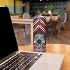 Personalised Aotearoa Niho Taniwha Motif Skinny Tumbler Red Style