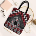 Personalised Aotearoa Niho Taniwha Motif Tote Bag Red Style - Aussie Hoodie