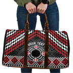 Personalised Aotearoa Niho Taniwha Motif Travel Bag Red Style - Aussie Hoodie