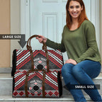 Personalised Aotearoa Niho Taniwha Motif Travel Bag Red Style - Aussie Hoodie