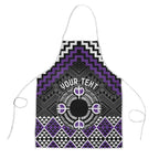 Personalised Aotearoa Niho Taniwha Motif Apron Violet Style - Aussie Hoodie