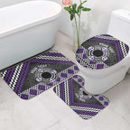 Personalised Aotearoa Niho Taniwha Motif Bathroom Set Violet Style - Aussie Hoodie