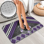 Personalised Aotearoa Niho Taniwha Motif Bathroom Set Violet Style - Aussie Hoodie