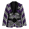 Personalised Aotearoa Niho Taniwha Motif Blazer Violet Style - Aussie Hoodie